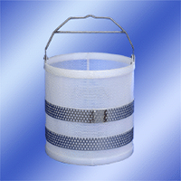 18 x 18 Polypro Baskets with Stainless Steel Handles & Stainless Steel Girth Supports